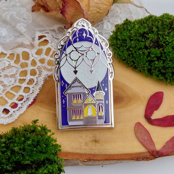 Witchy Halloween Enamel pins - Purple and silver