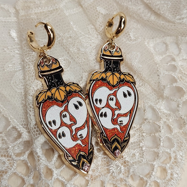 Ghostie Potion Earrings - Enchanting Witchy Elegance