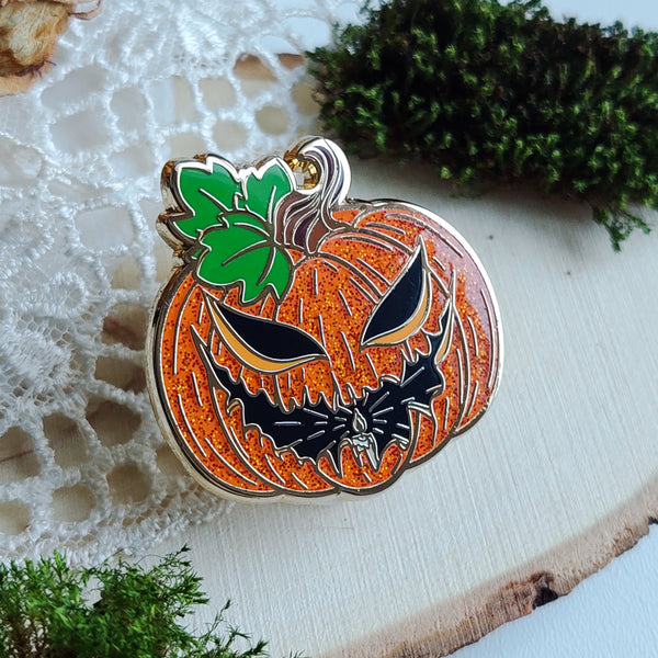 Witchy Halloween vol 2. Enamel pins - Orange and gold