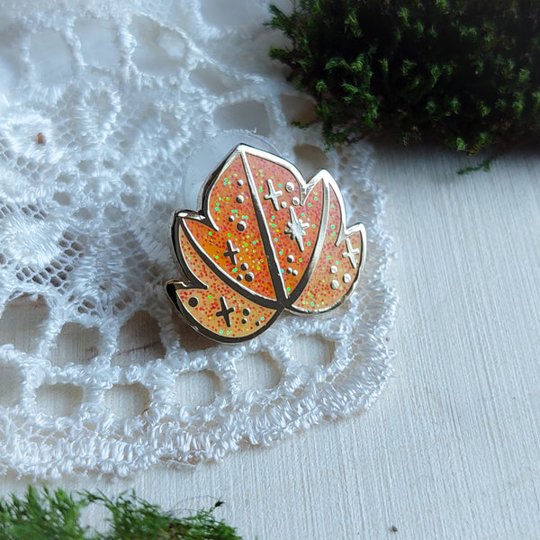 Witchy Halloween vol 2. Enamel pins - Orange and gold