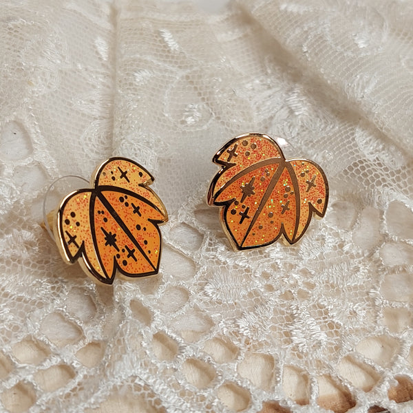 Cute & Magical Stud Earrings - Fall-Inspired Elegance