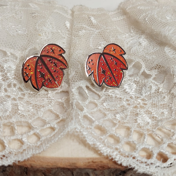 Cute & Magical Stud Earrings - Fall-Inspired Elegance